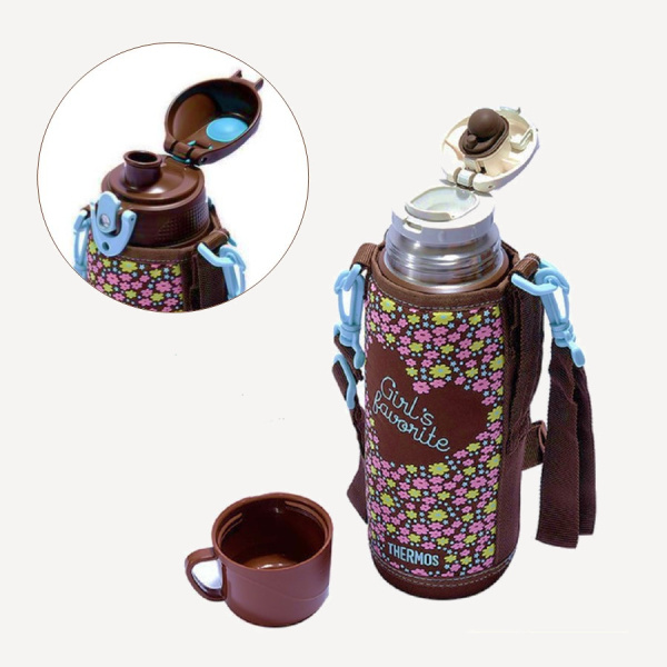 Термос Thermos FFR-1004 WF 1L (Brown Flower, +24h/-24h)